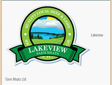 Tablet Screenshot of lakeviewfarmmeats.com